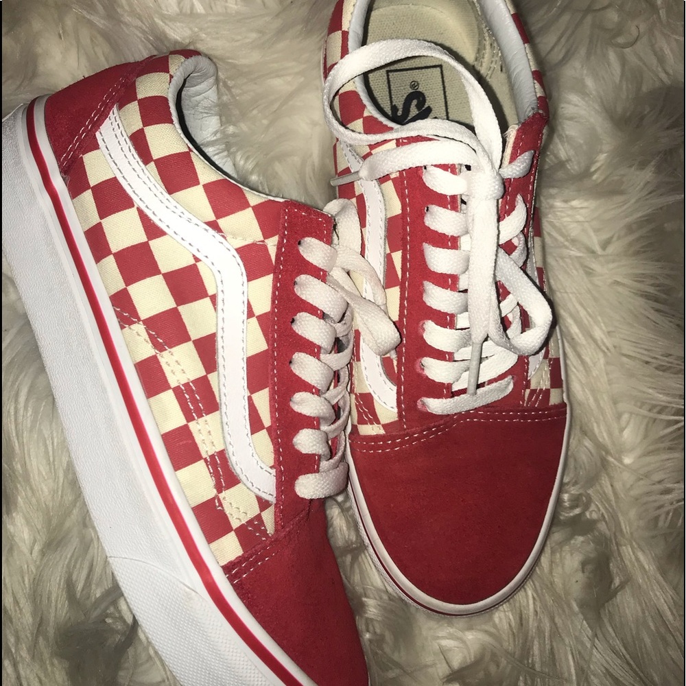 red checkered vans *worn a couple of times*